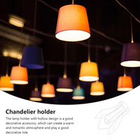 Lampshade Ring Creative DIY Wire Lamp Shade Frame Easy Install for Desk Lamp Chandelier Metal Ring Support Vintage Light Cage