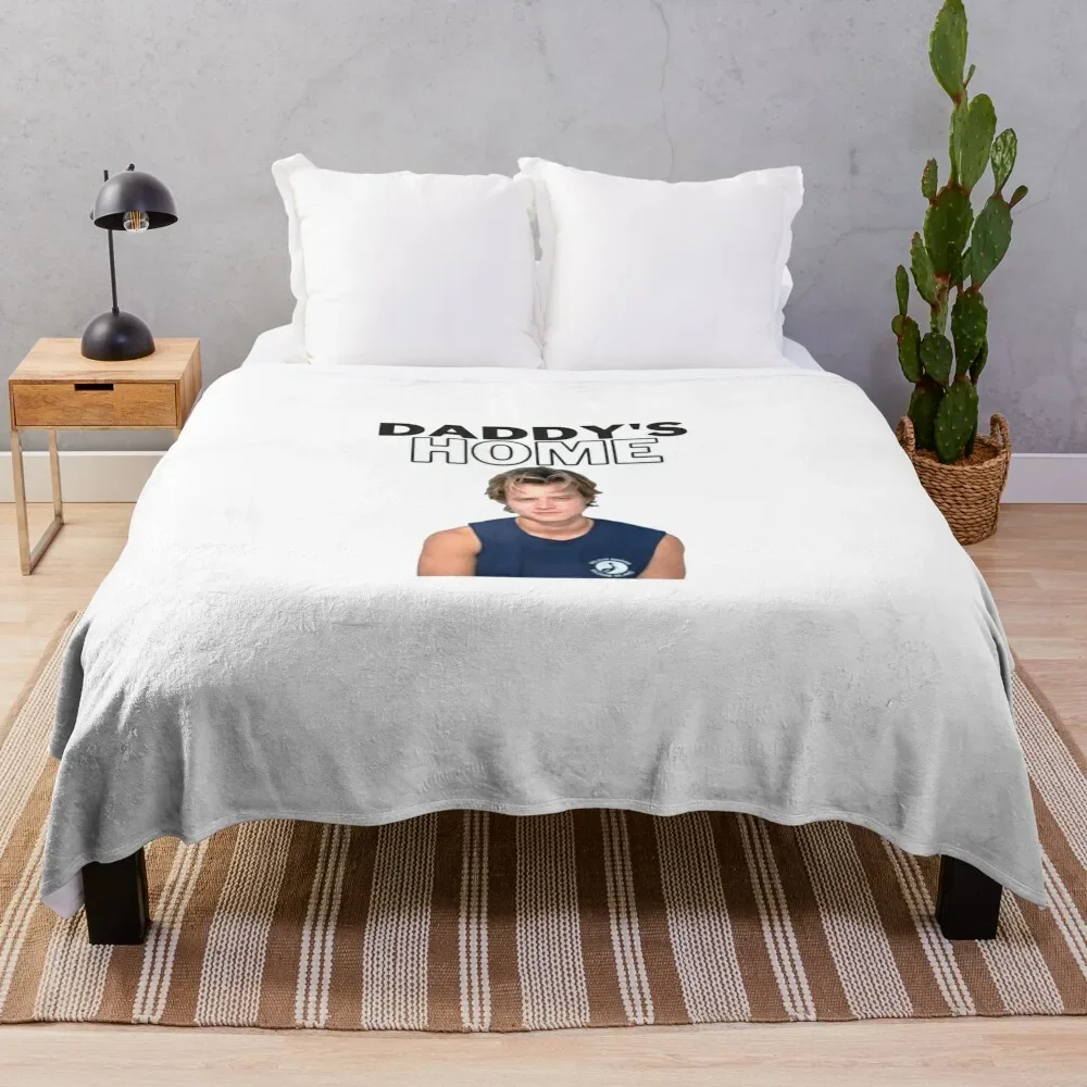 Daddys Home JJ Maybank Rudy Pancow Shirt Throw Blanket funny gift Blankets For Sofas Shaggy Blankets