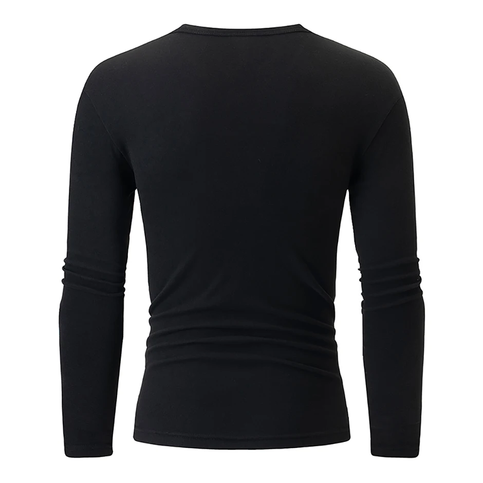 1/2/4-teiliges Set aus lässigen warmen Unterwäsche-Set für Herren und Teenager im Herbst/Winter, bequemes Sport-Langarmshirt mit dicker Basis – Detail 11