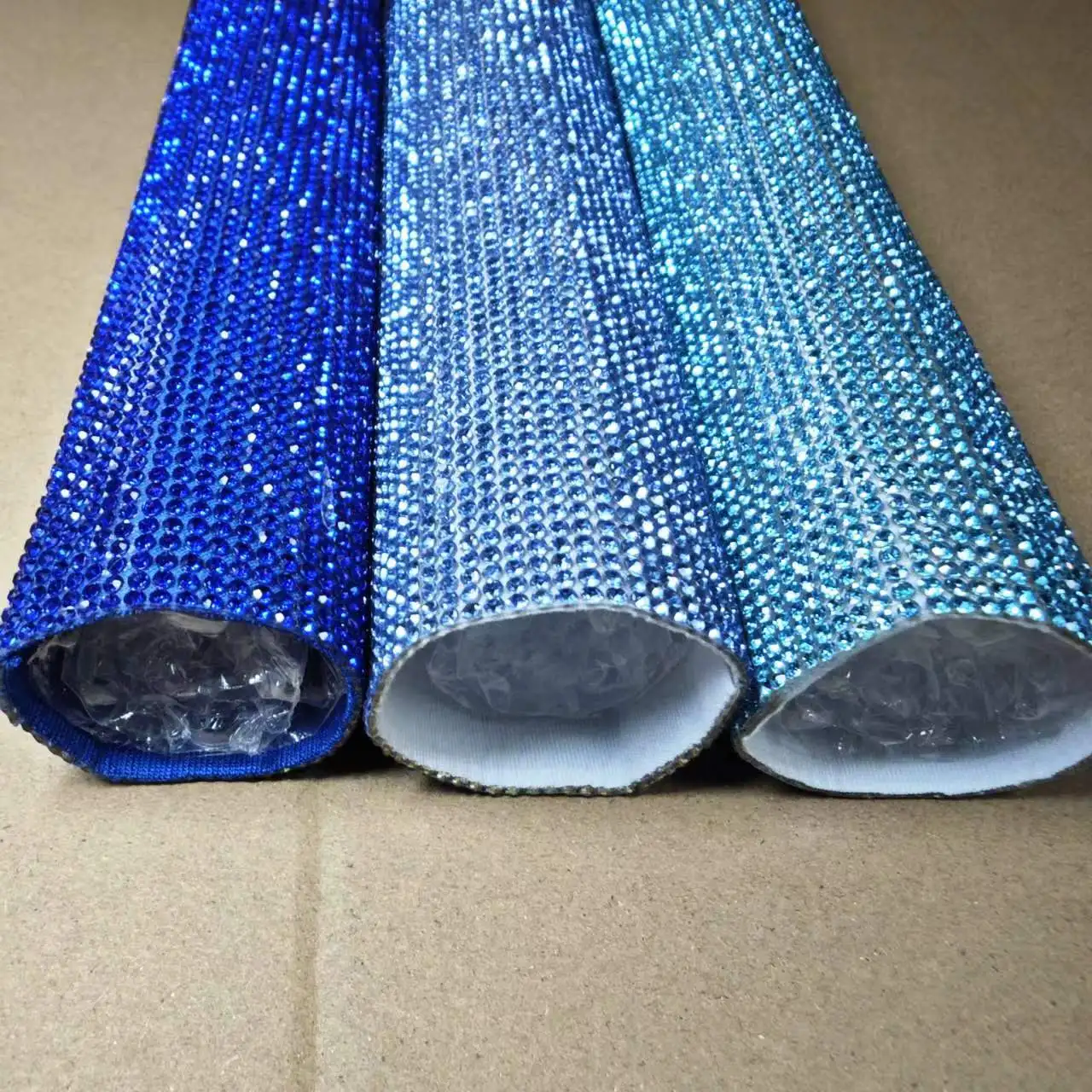 Bling Bling Cover Sleeve For Wireless Handheld Microphone Outside Covering Blue Series