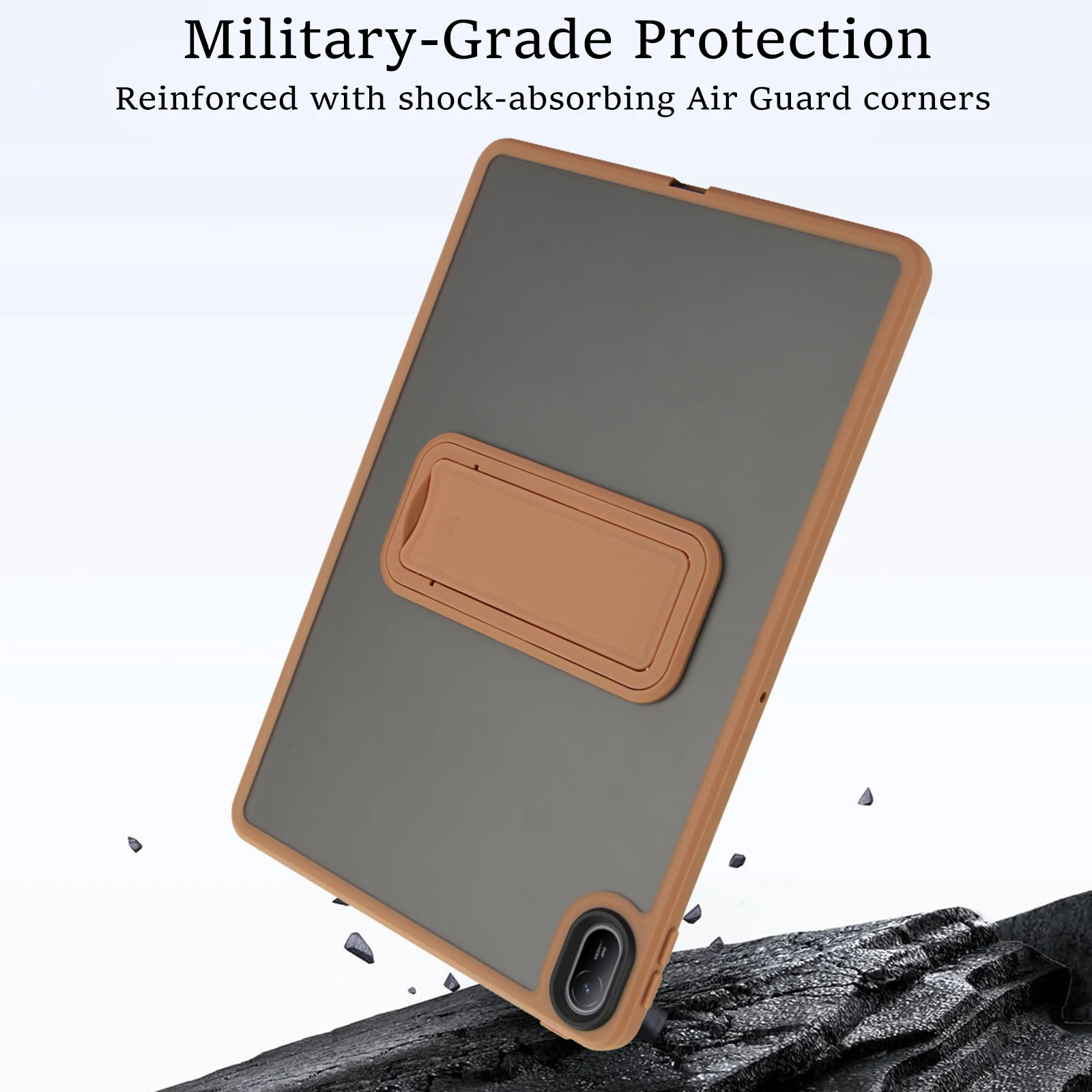 Casing Stand untuk Huawei Matepad 11.5 11.5s SE 11 inci 2024 2025, Casing Tablet Matte dengan Penyangga, Penutup Keras Transparan