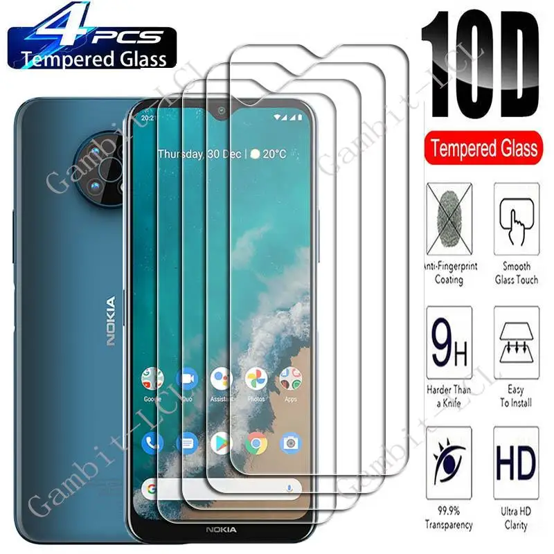 4PCS For Nokia G50 5G 6.82 Screen Protective Tempered Glass On NokiaG50 NokiaG505G TA-1370 TA-1367 TA-1361 Protection Cover Film