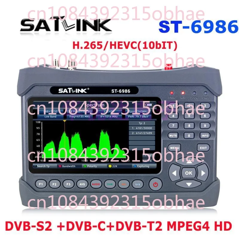 

ST-6986 DVB-S2/C/T2 Project High Definition H.265 HEVC 10bits Star Finder