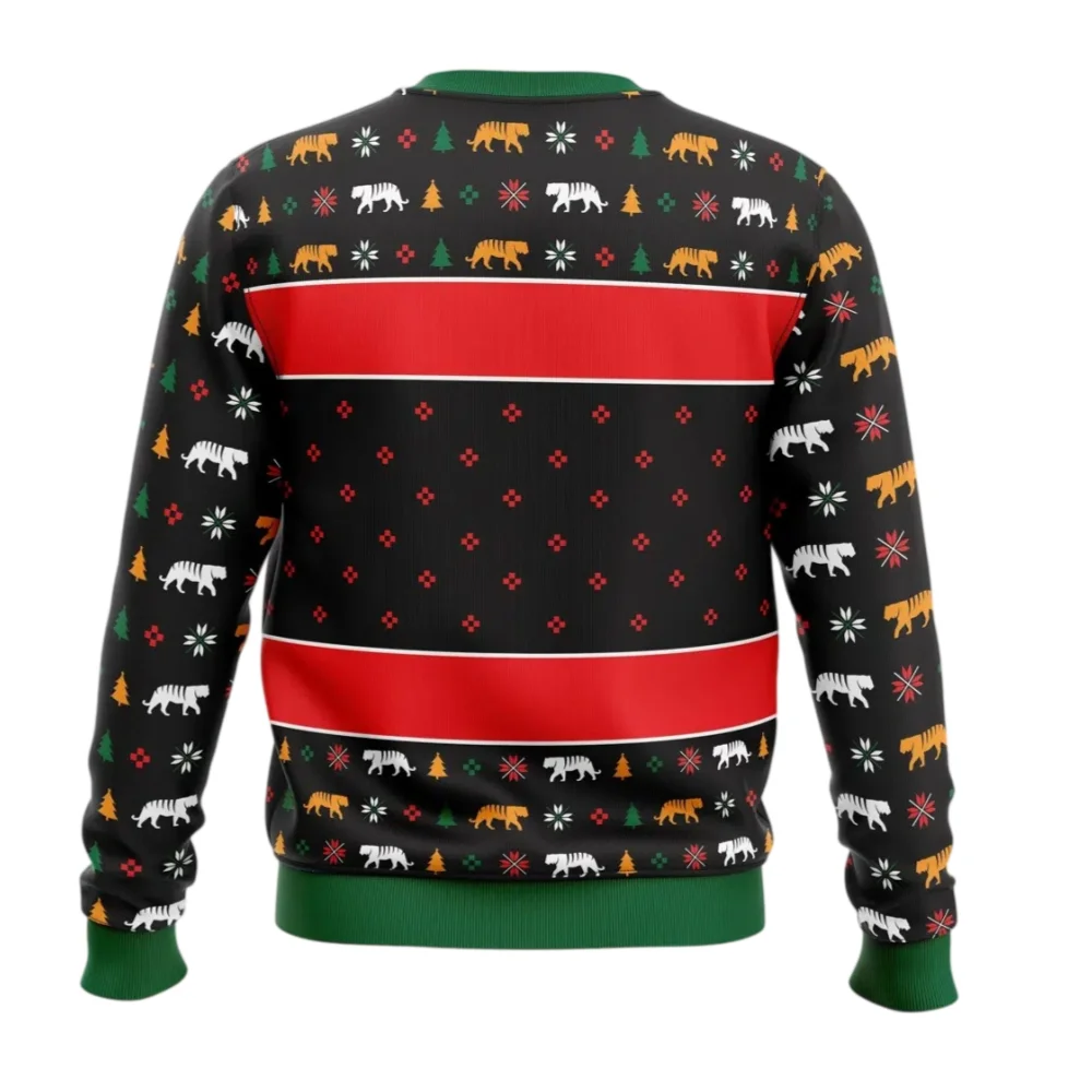 Joe Exotic Tiger King Allover Print Adult Kids Ugly Christmas Sweatshirt Casual Relaxed-Fit Soft Comfy Family Autumn Winter Gift