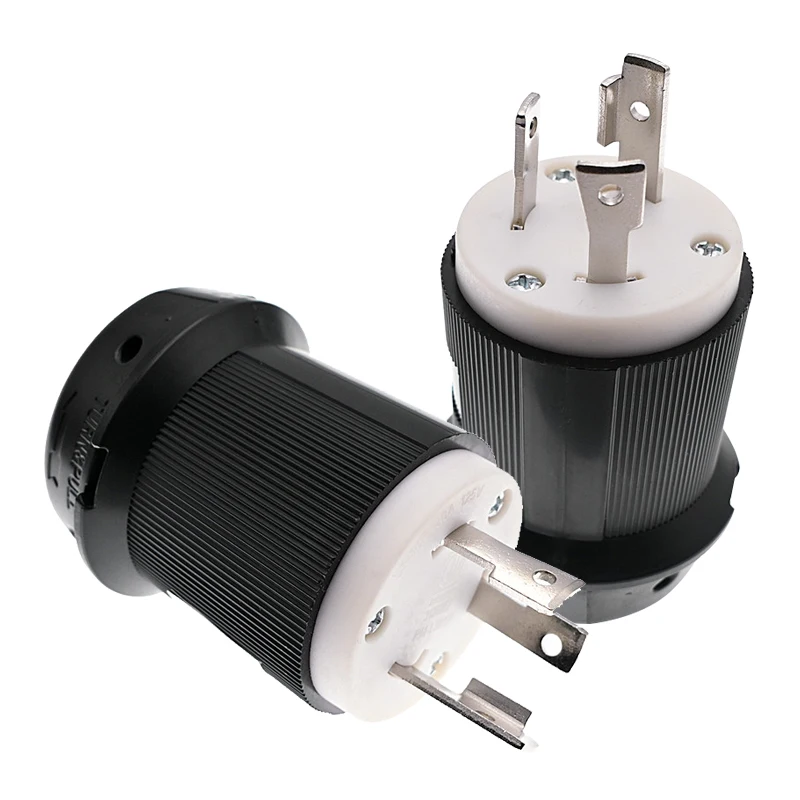 American standard three-pin NEMA L5-30P male 30A/125V high power American industrial standard assembly self-wiring plug