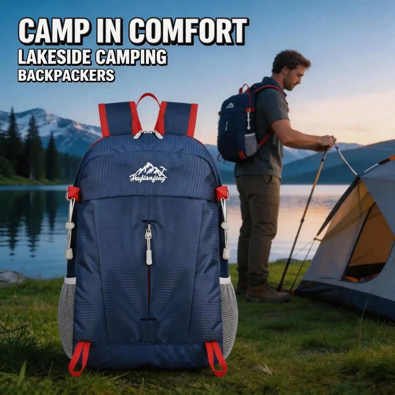 Upgrade Lightweight Multifunctional Backpack Storage Foldable for Men and Women