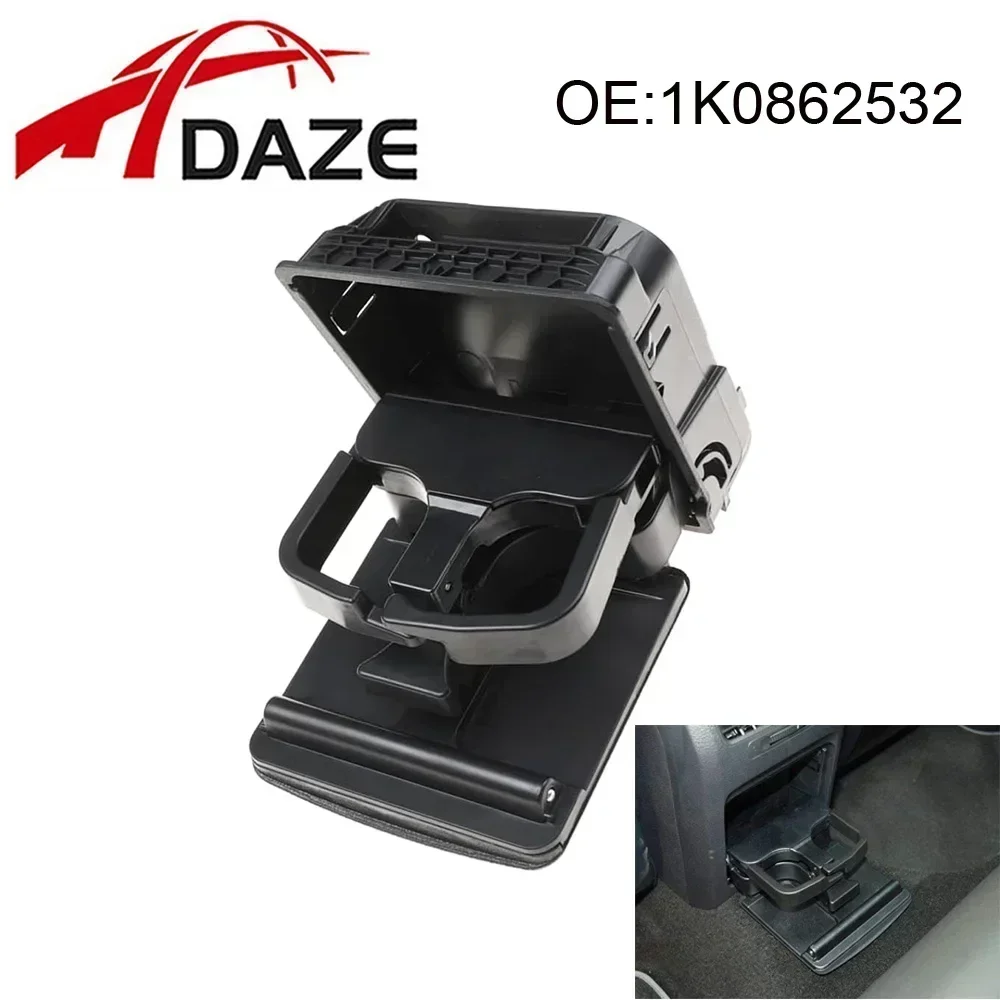 DAZE 1K0862532 1K0862532C Central Console Armrest Rear Cup Drink Holder For VW Golf MK5 MK6 2006-2011