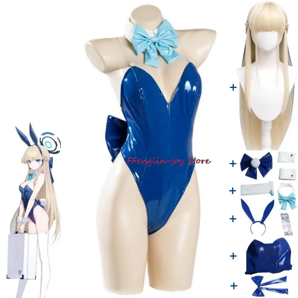 

Игра Asuma Toki Blue Archive Project MX Косплей Костюм Парик Аниме C & C Сексуальная Женщина Банни Девушка Униформа Хэллоуин Маскировочный Костюм