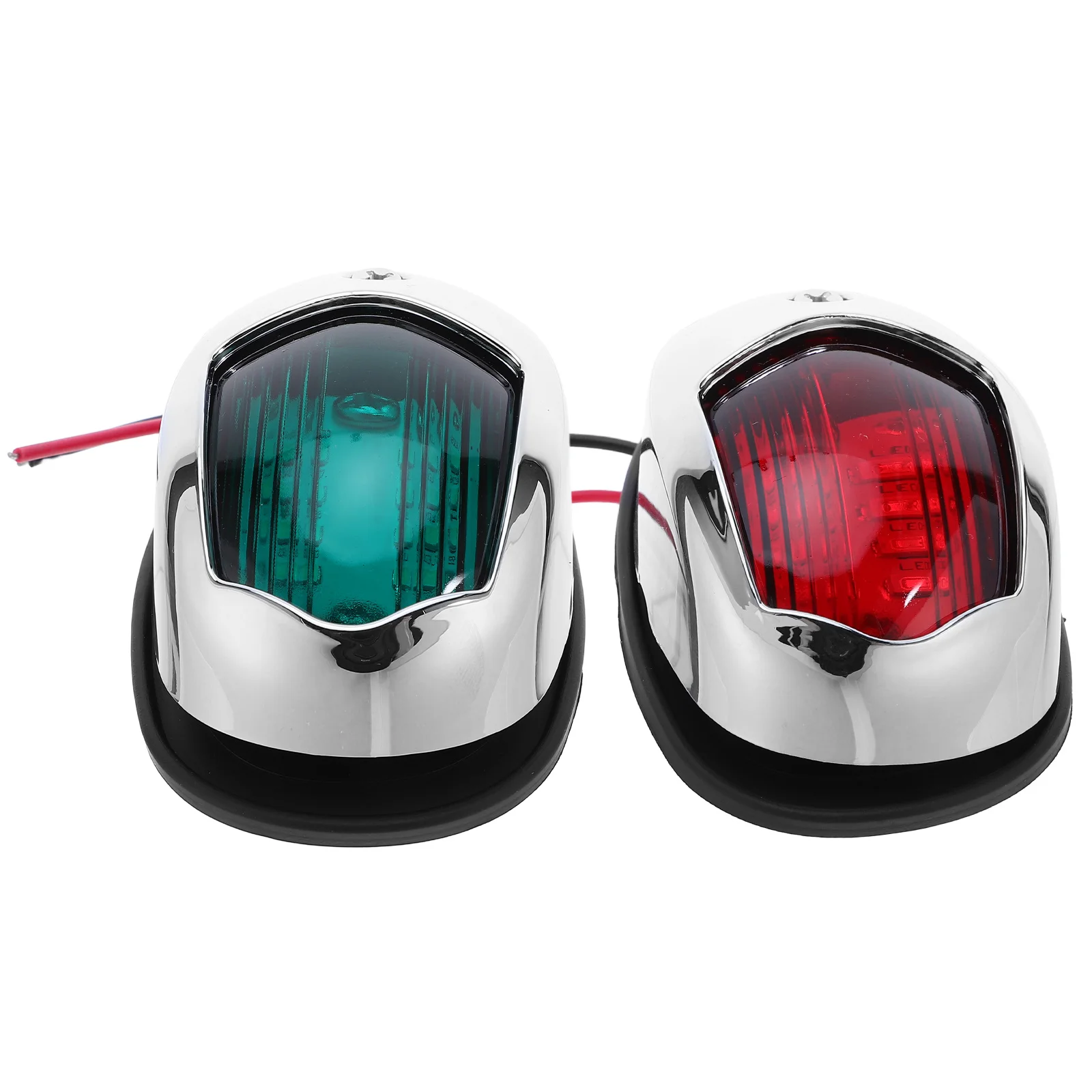 

2pcs Led Navigation Light Red Green Waterproof Marine Running Signal Lamp For Bow Stern Yacht Fishing Boat Boat Yacht Led Light