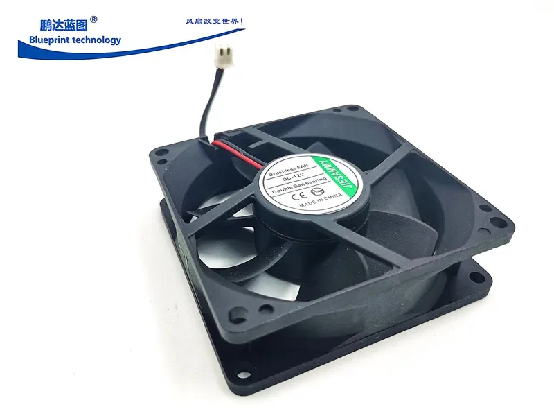 pa Jiesammy 8025 8 سنتيمتر ماكس معدل تدفق الهواء مزدوج كروي 12v0.7a الهيكل 80*25 مللي متر مروحة التبريد 80*80*25 مللي متر