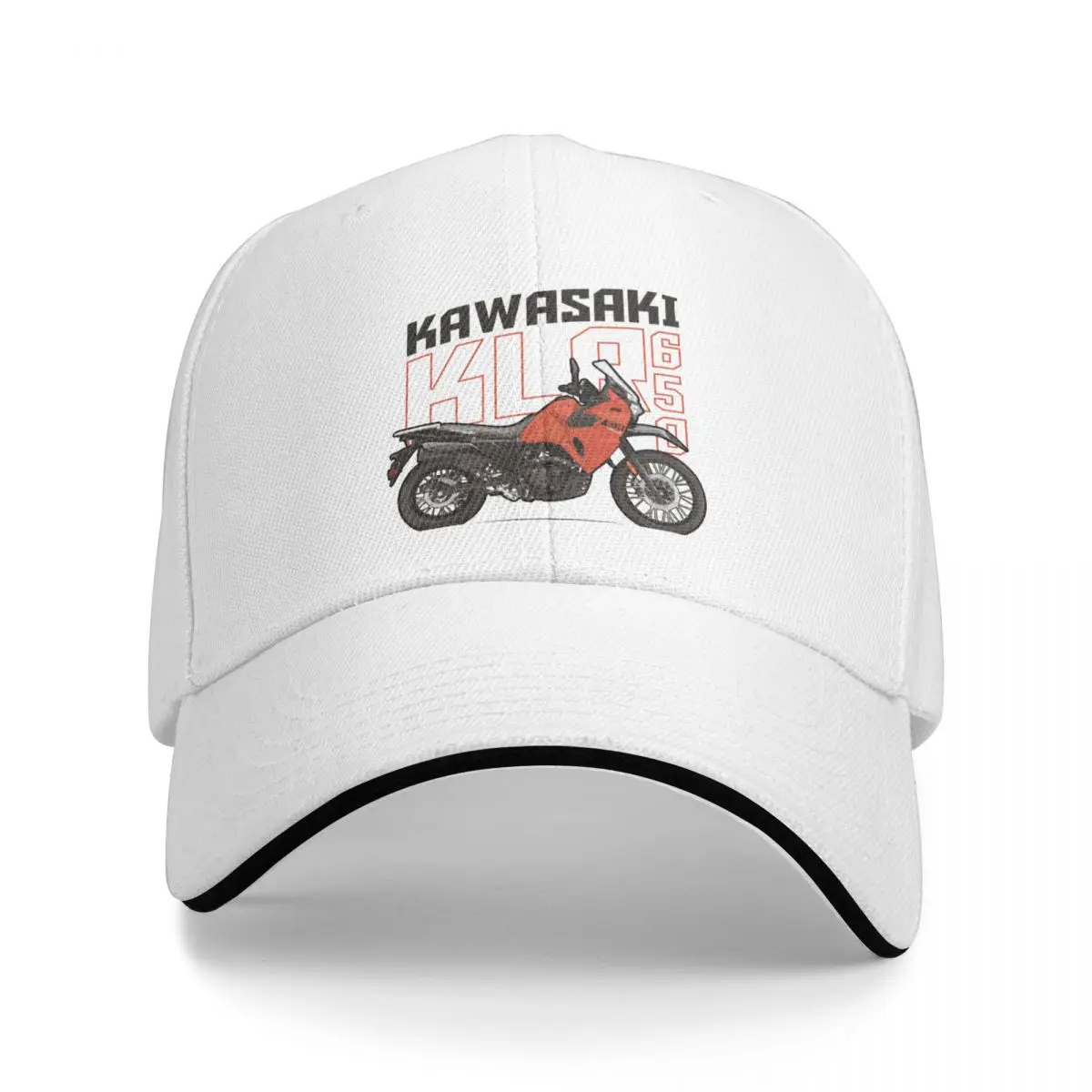 KLR 650 - Orange Baseball Cap Beach Bag Snap Back Hat western Hat Women's Golf Wear Men's image 2