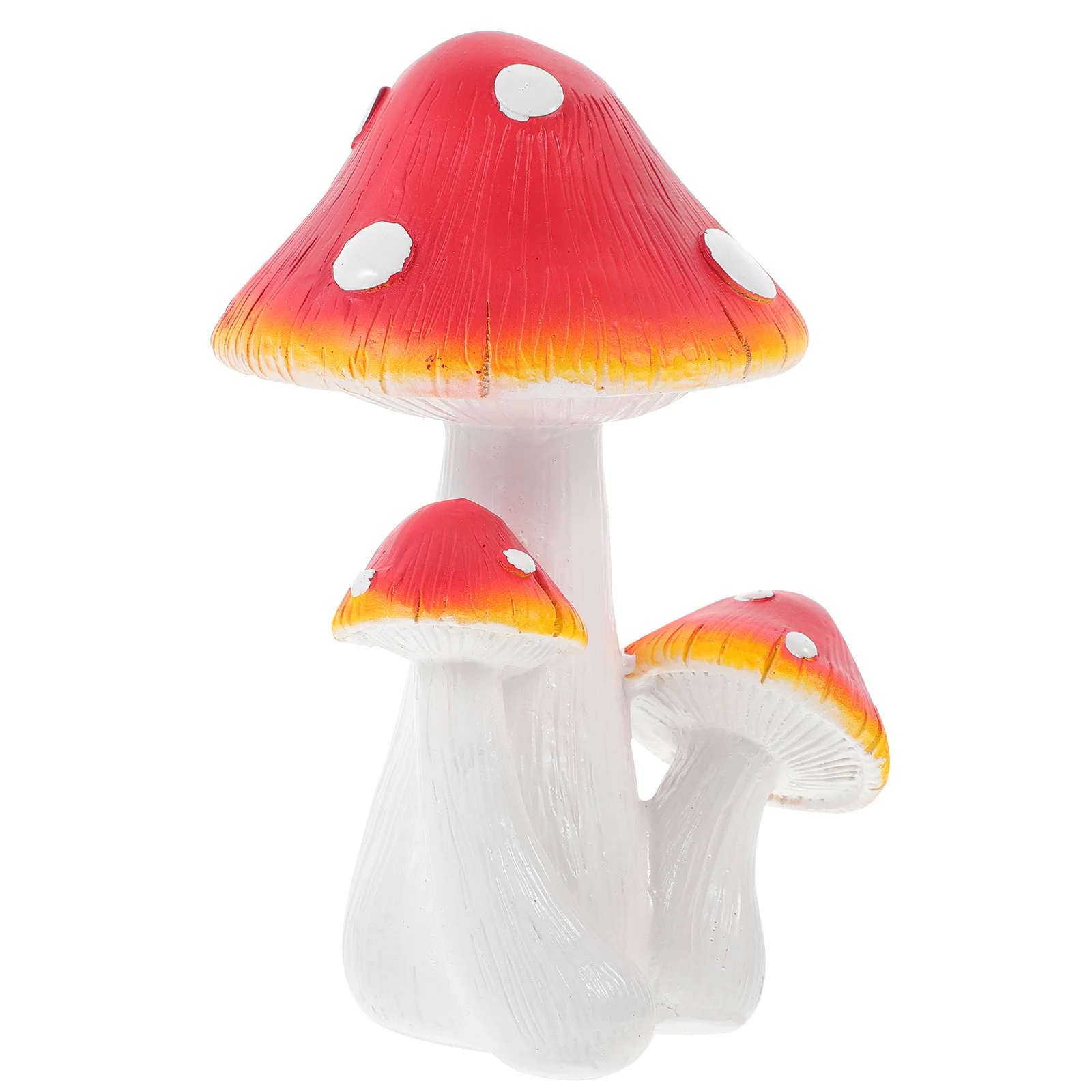 الفطر الراتنج التماثيل حديقة صغيرة الديكور طاولة طعام الزينة مصغرة المشهد الدعائم تمثال الفطر مصغر #4