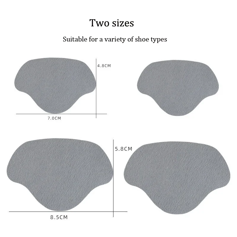 Semelles intérieures de réparation de talon, chaussures collantes, trou dans l'asile, autocollant de rencontre arrière, doublé avec anti-usure, anciers après talons, 4 pièces