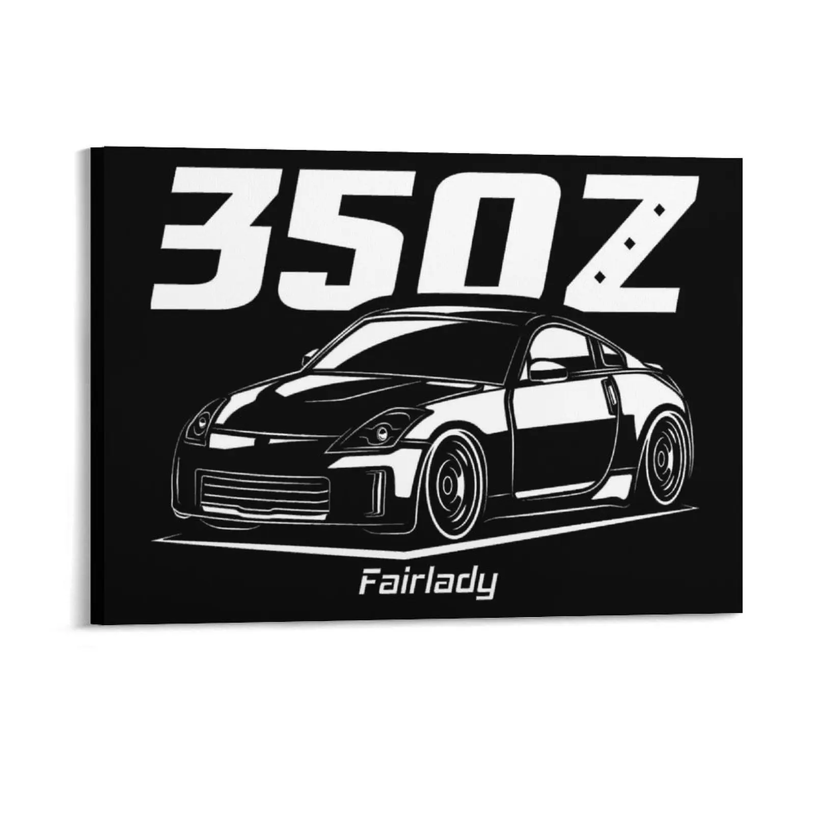 Midnight Racer Purple 350 Z JDM 350Z Canvas Painting Poster Garage Plaques Designs Create Club Plaques Framed Wall Paintings