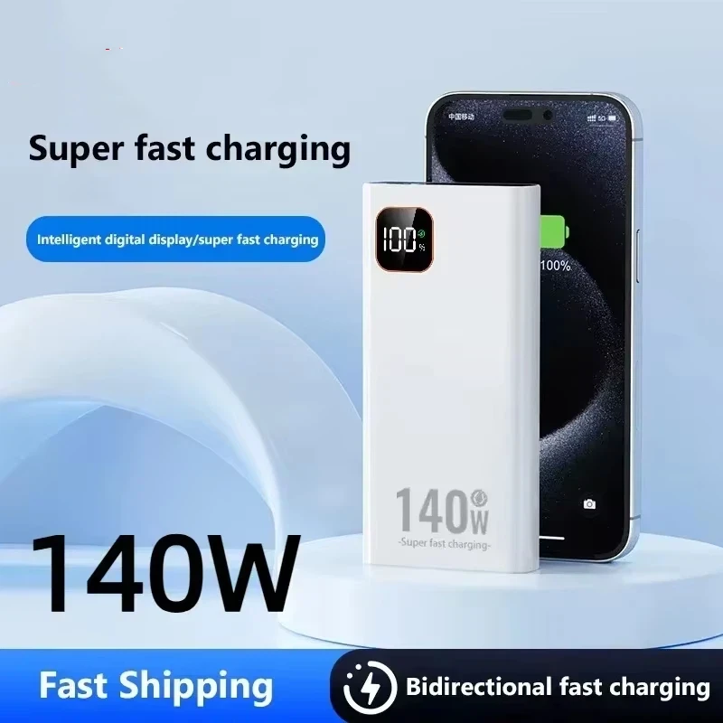 140W 500000mAh Ultra Capacity Power Bank Super Fast Charging CCC Portable Battery Charger For IPhone Samsung 2026 New - view 3