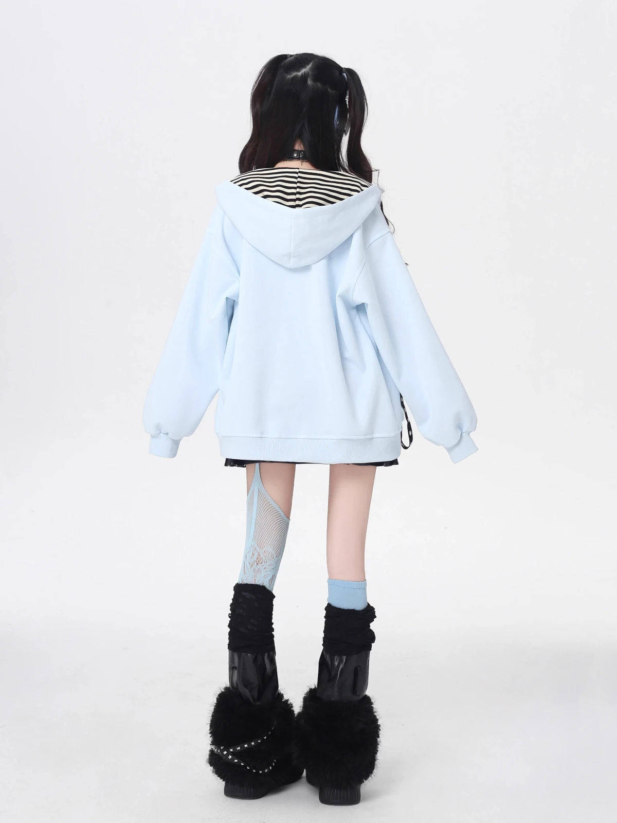 Fashion Highstreet Sweet Cool Subculture Girl Jacket Zipper Long Sleeve Printed Hoodies Loose Casual Versatile Sweatshirts Women