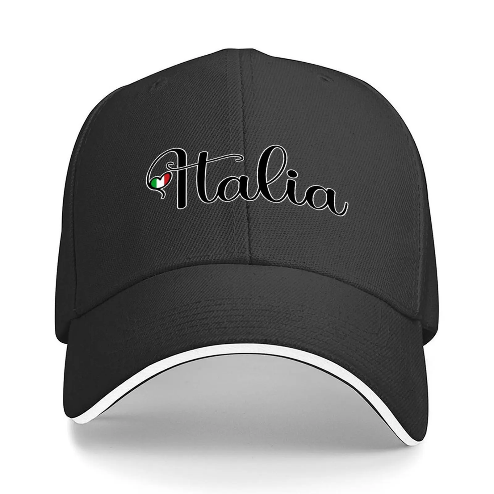 

Italia With Italian Heart - I Love Italia Baseball Cap tactical cap custom Hat party Hat Christmas Hat Boy Women's