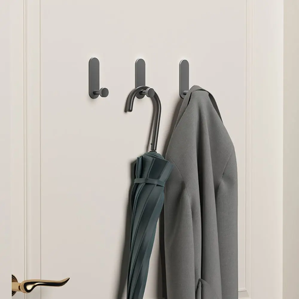 2PCS/Set For Kitchen Bathroom Storage Organizer Free-Punching Towel Racks Robe Hook Wall Hanger Shower Hook