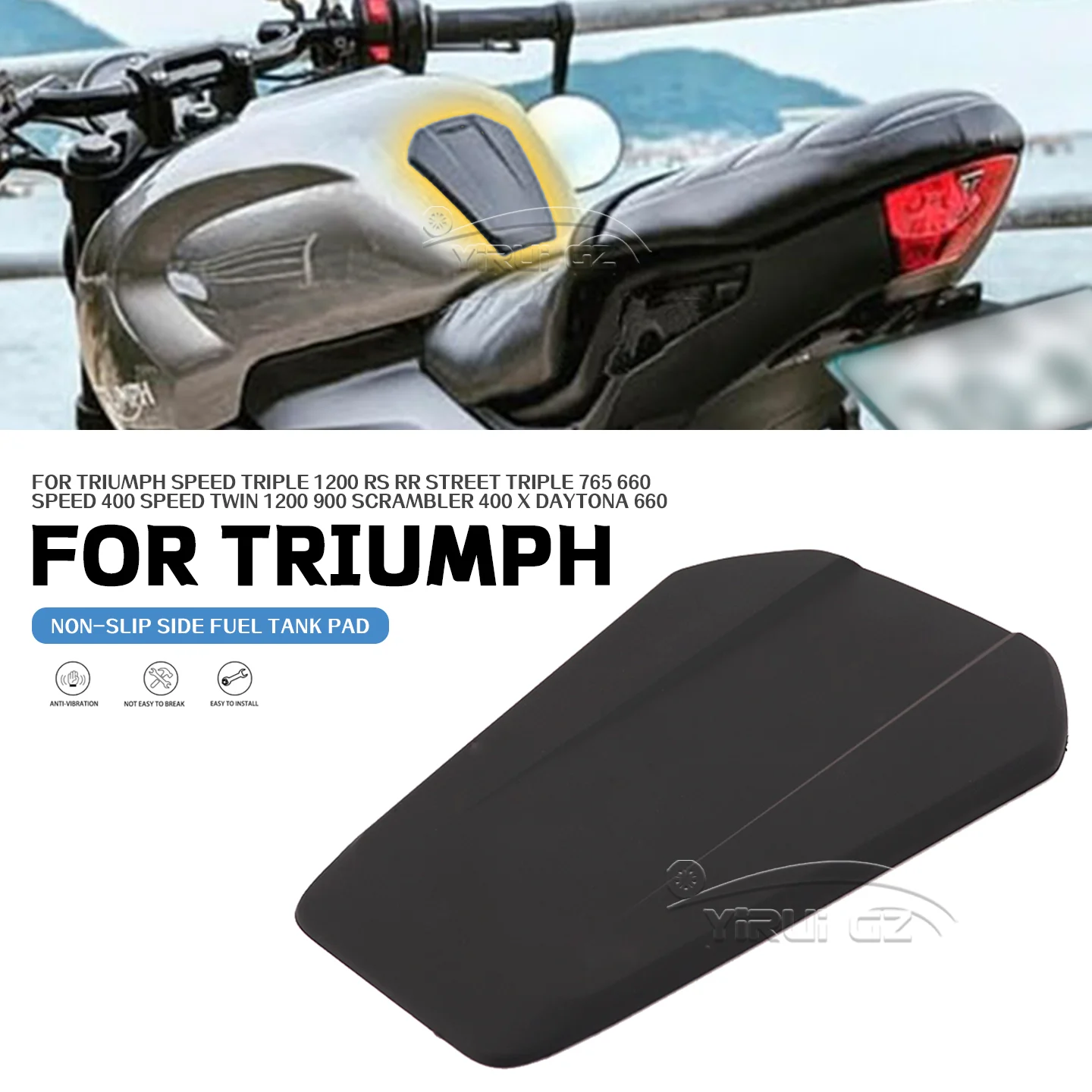 

Для SPEED TRIPLE 1200RS RR 765 660 SPEED 400 тяговая накладка на топливный бак, центральная наклейка SCRAMBLER 400 X DAYTONA 660 SPEED TWIN 1200 900