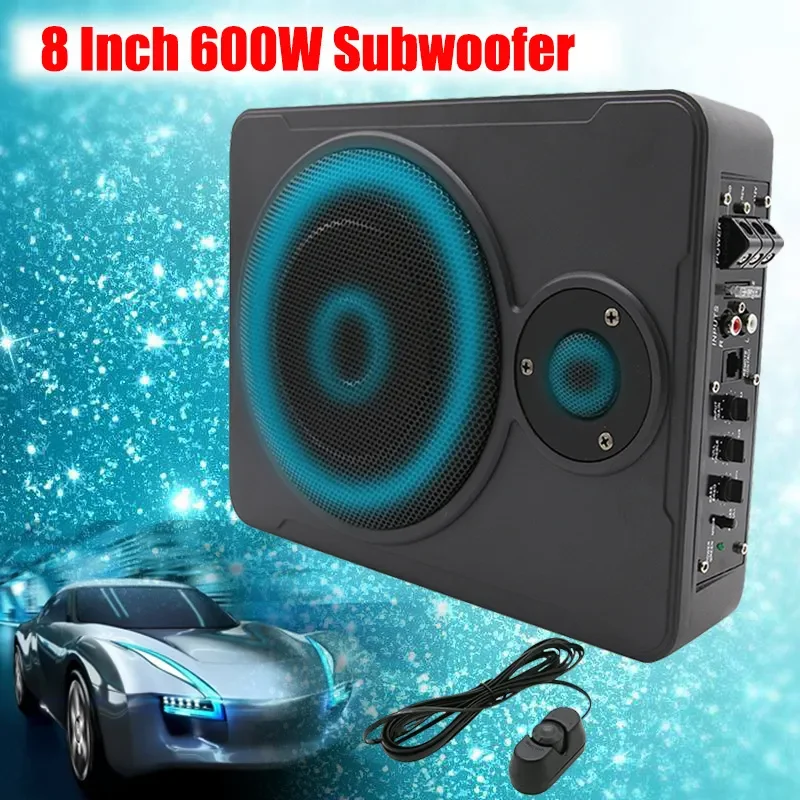 For Car Audio Ultra Thin Seat Subwoofer 8 Inch 10 Inch With Treble 12V Wiring