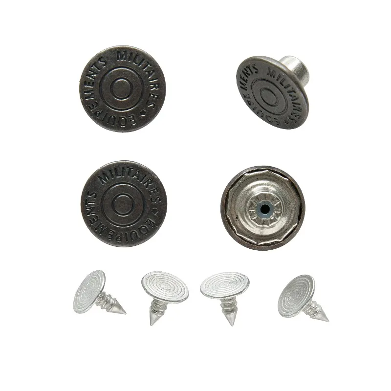 5/8-Inch Jean Buttons Pack of 10 with Durable Brass Finish