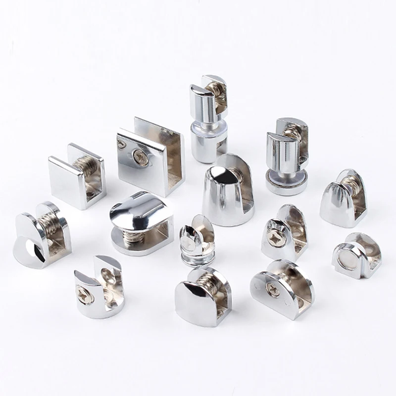 

3PCS Glass Clip Fixing Bracket Clip Wine Cabinet Partition Square Layer Board Bracket Clip Fixing Hardware Accessories