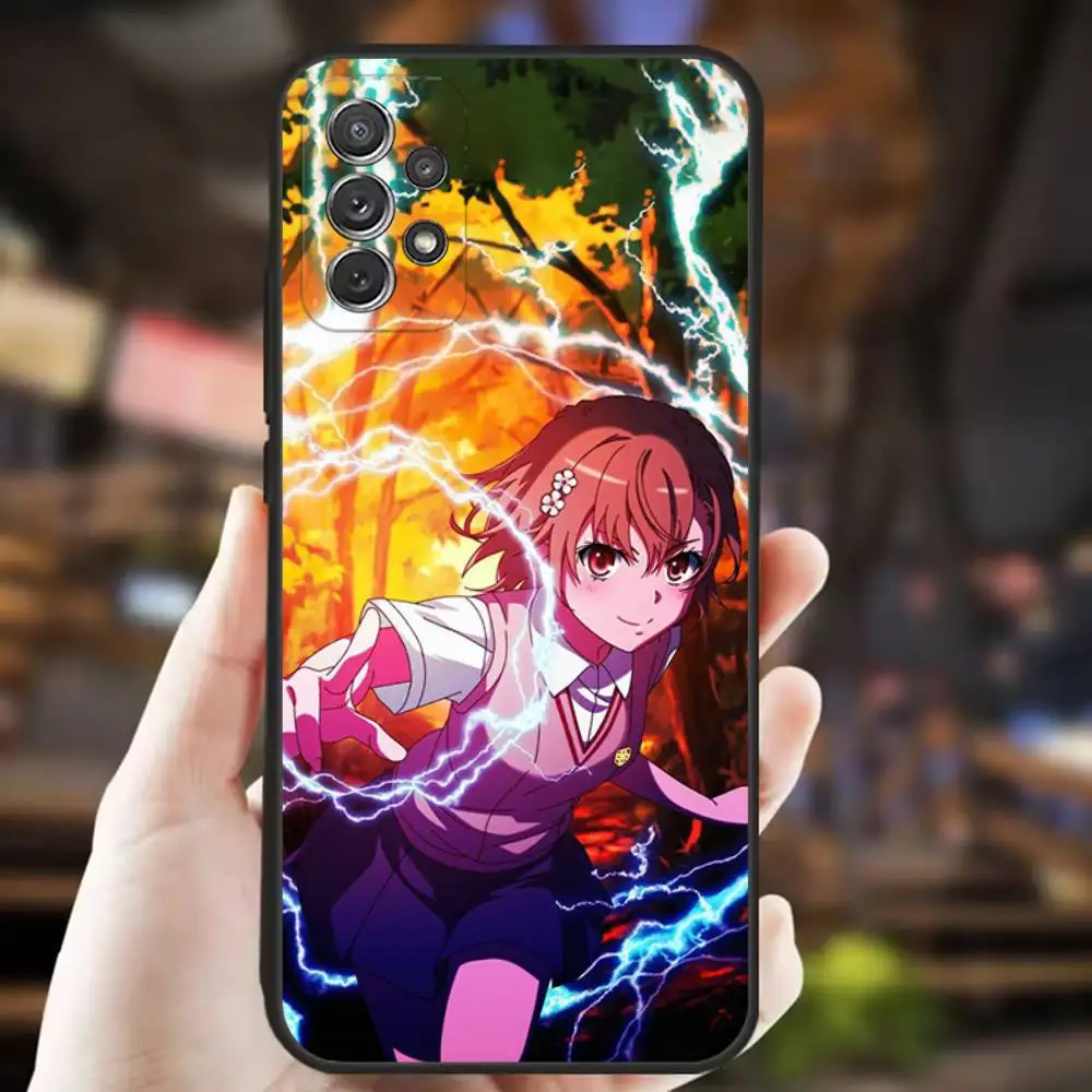 حافظة هاتف ميساكا ميكوتو لهاتف سامسونج S25، S24، S21، S22، S23، S30، Ultra، S20، Plus، Fe، Lite، Note، 10,9,5G غطاء أسود