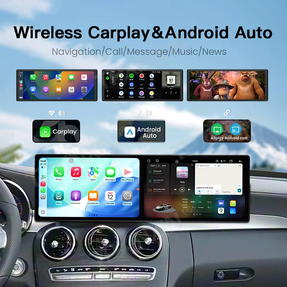 

Автомобильный радиоприемник с экраном 9,1 дюйма для Benz C GLC W205 2019-2020, Android, авто, GPS-навигация, мультимедийный видеостереоприемник, головное устройство