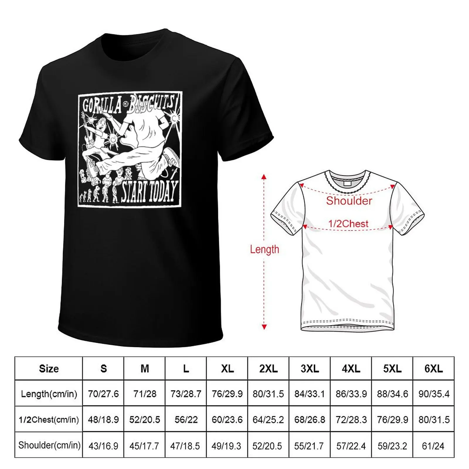 American Hardcore Start Today T-Shirt anime t shirts oversize T-Shirt