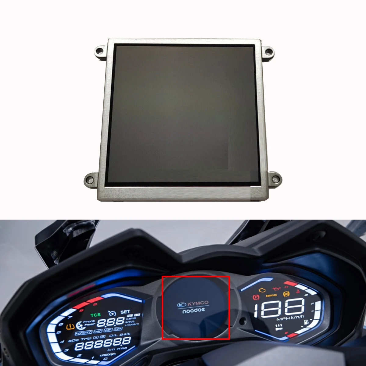 New LCD Display Screen 4.5inch for NKYMCO Noodoe AK550 Instrument Cluster speed Repair Replace screen