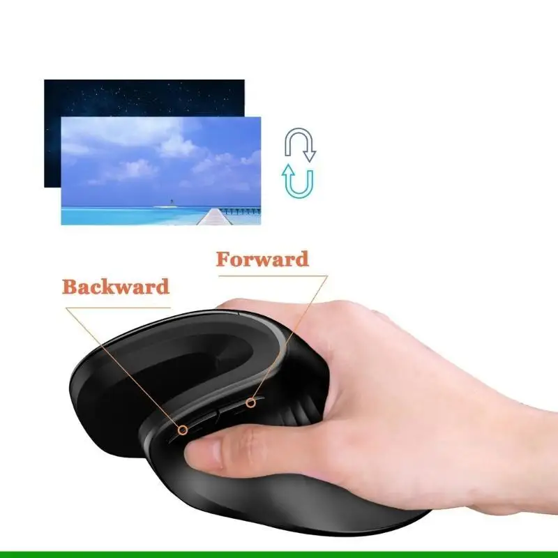 U55C Ergonomic Vertical Mouse for Preventing Mouse Hand for Office and Gaming