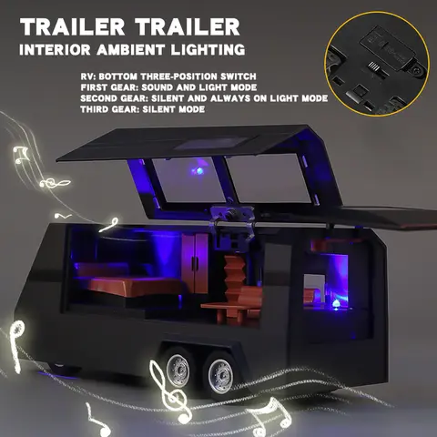 1:32 Cybertruck Toys Pickup Trailer Legeringsbilmodell Gjuten Metall Leksaks Terrängfordon Lastbilsmodell Ljud & Ljus Barnpresenter Pojke 10 best sales 1 styckgjuten lastbil i skala 32 - №6