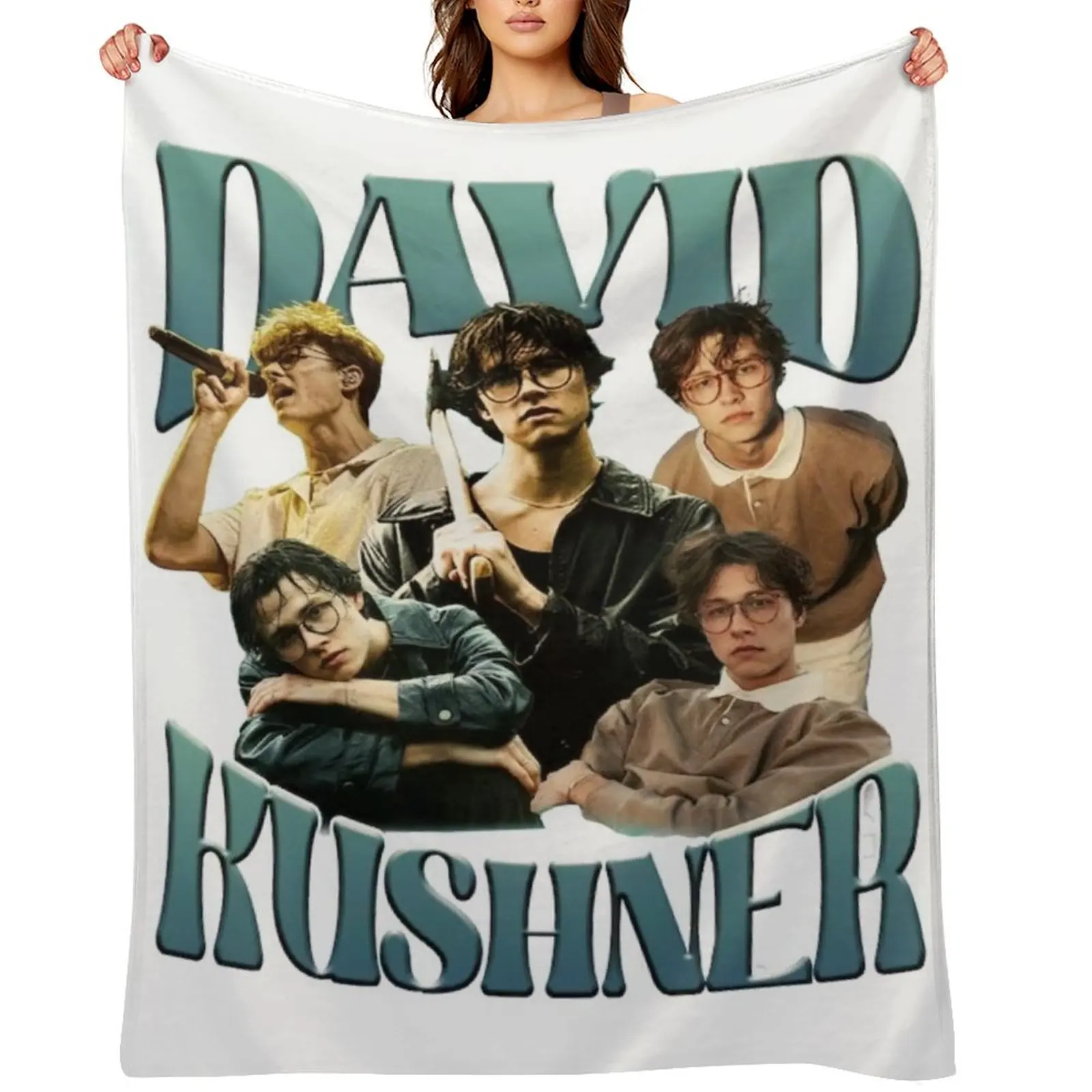 David Kushner Daylight i hate at the same time Throw Blanket Tourist Single funny gift Cute Plaid Blankets
