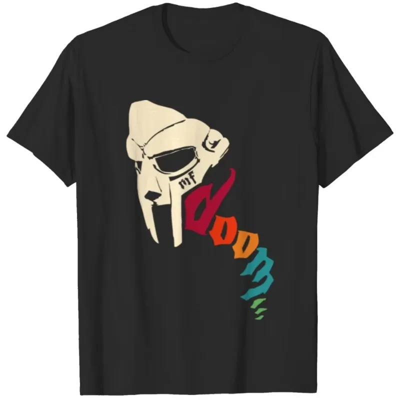 

2025 Vintage MF Doom Rapper Rap Hip Hop Cotton T-shirt Unisex Men Women Fans Essentials Sleeve Summer Round Neck Luxury Brand