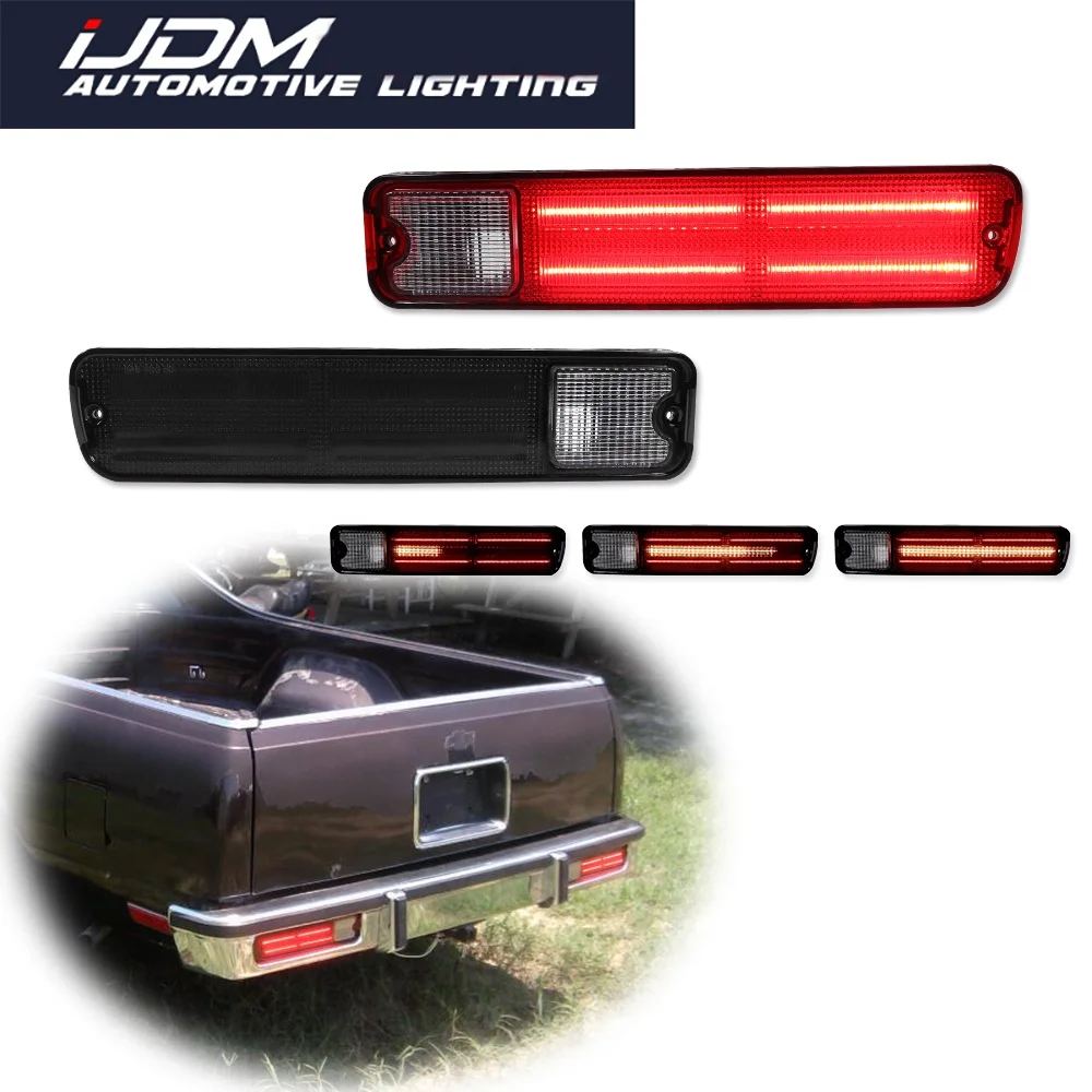 

For Chevrolet El Camino Malibu For GMC Cabellero 1979-1987 LED Rear Bumper Reflector Tail/Brake Light Rear Fog Light Stop Light