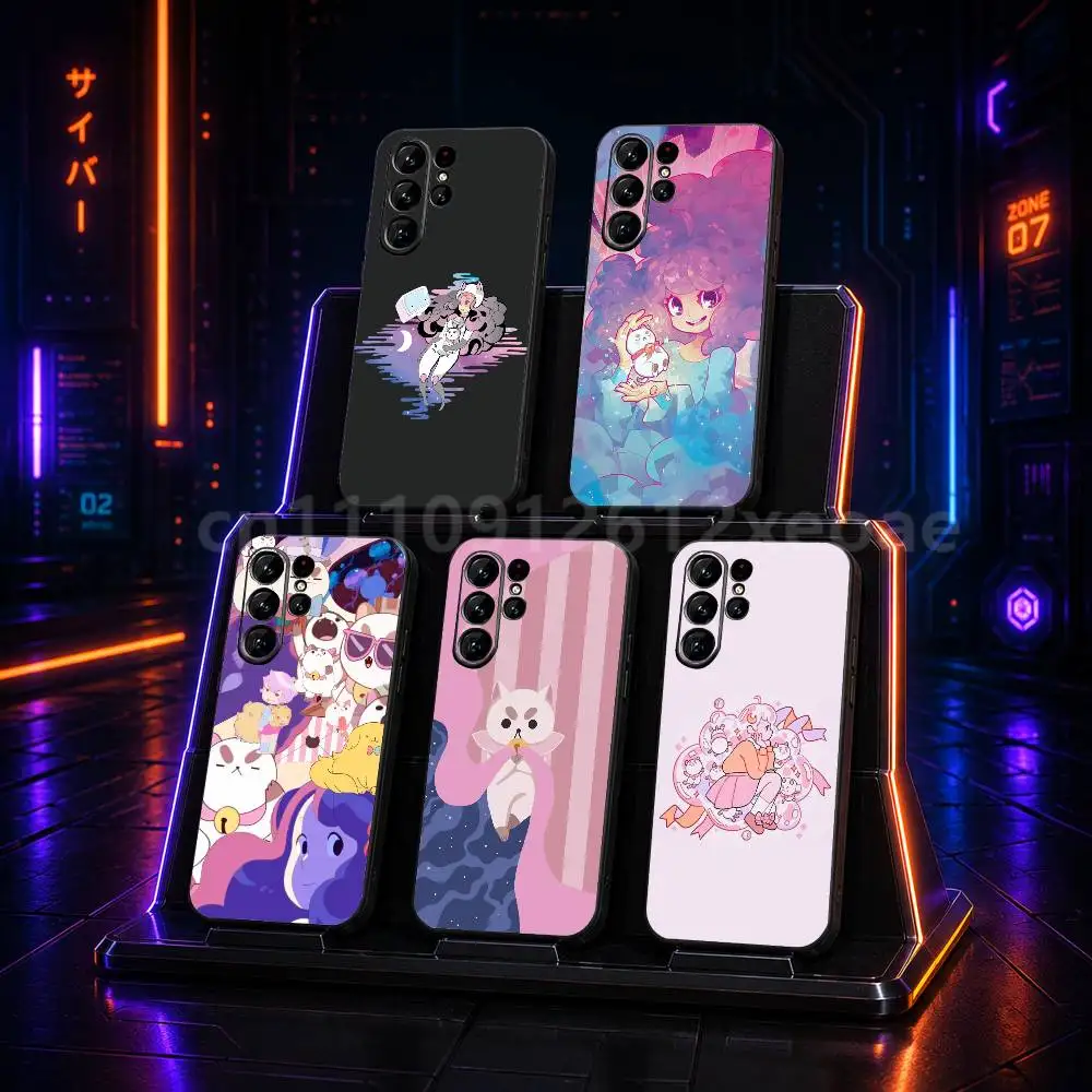 Bee and PuppyCat  Phone Case For Samsung Galaxy S20 S30 S21 S22 S23 S24 S25 S26 Plus Ultra Silicone Black TPU Cover