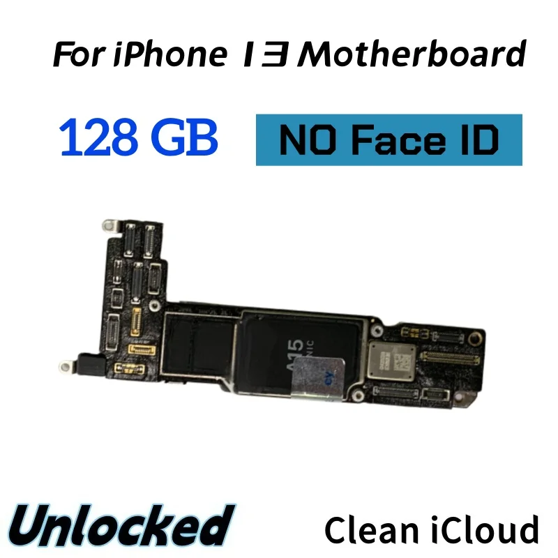 完全にテスト済みの本物のiPhone 13用マザーボード、Face IDチップ付き