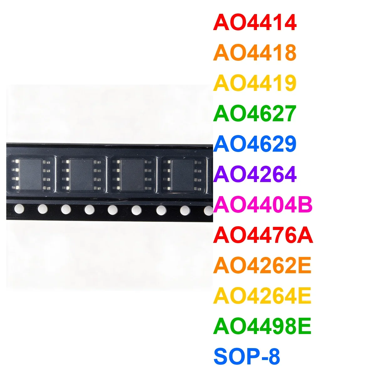 (10piece) AO4414 AO4418 AO4419 AO4627 AO4629 AO4264 AO4404B AO4476A AO4262E AO4264E AO4498E sop-8 Chipset