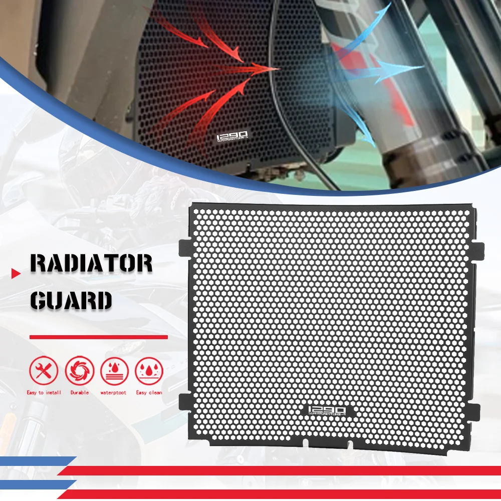 Motorcycle Aluminum Radiator Guard Protector Grille Grill Cover For 1290 Super Adventure S / R 2017 2018 2019 2020 1290Super Adv