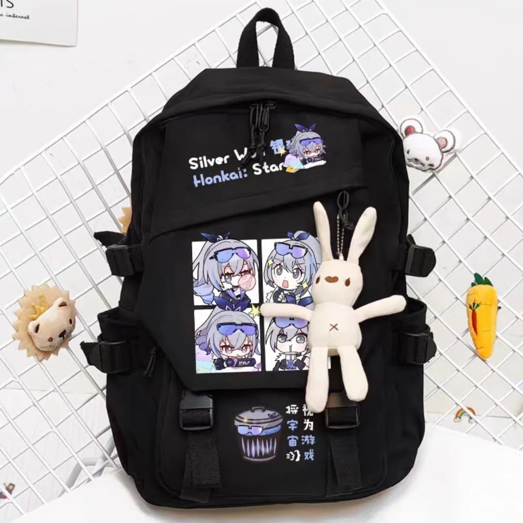 

Game Star Rail Print Backpack Teenarges Schoolbag Boys Girls Fashion Outdoor Shoulder Laptop Travel Bags Mochila+Toy