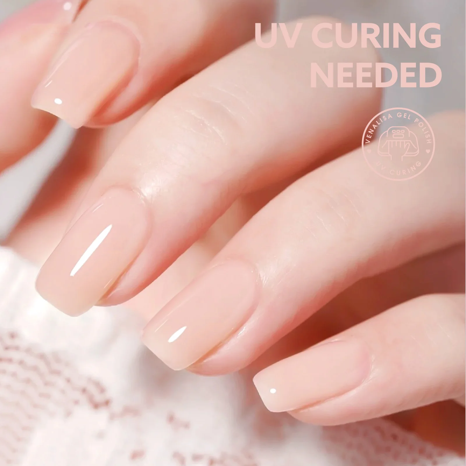 CANNI No TPO HEMA FREE Gel-Nagellack, 9 ml, französisches, durchscheinendes Gelee, Konsistenz, Soak Off UV-LED, semi-permanenter Gel-Rundpinsel – Detail 9