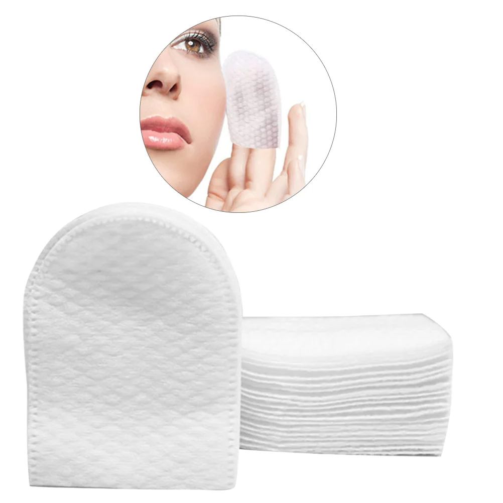 Almofada de algodão em forma de U com caixa de armazenamento, almofadas de algodão facial, remoção de maquiagem facial, 240pcs