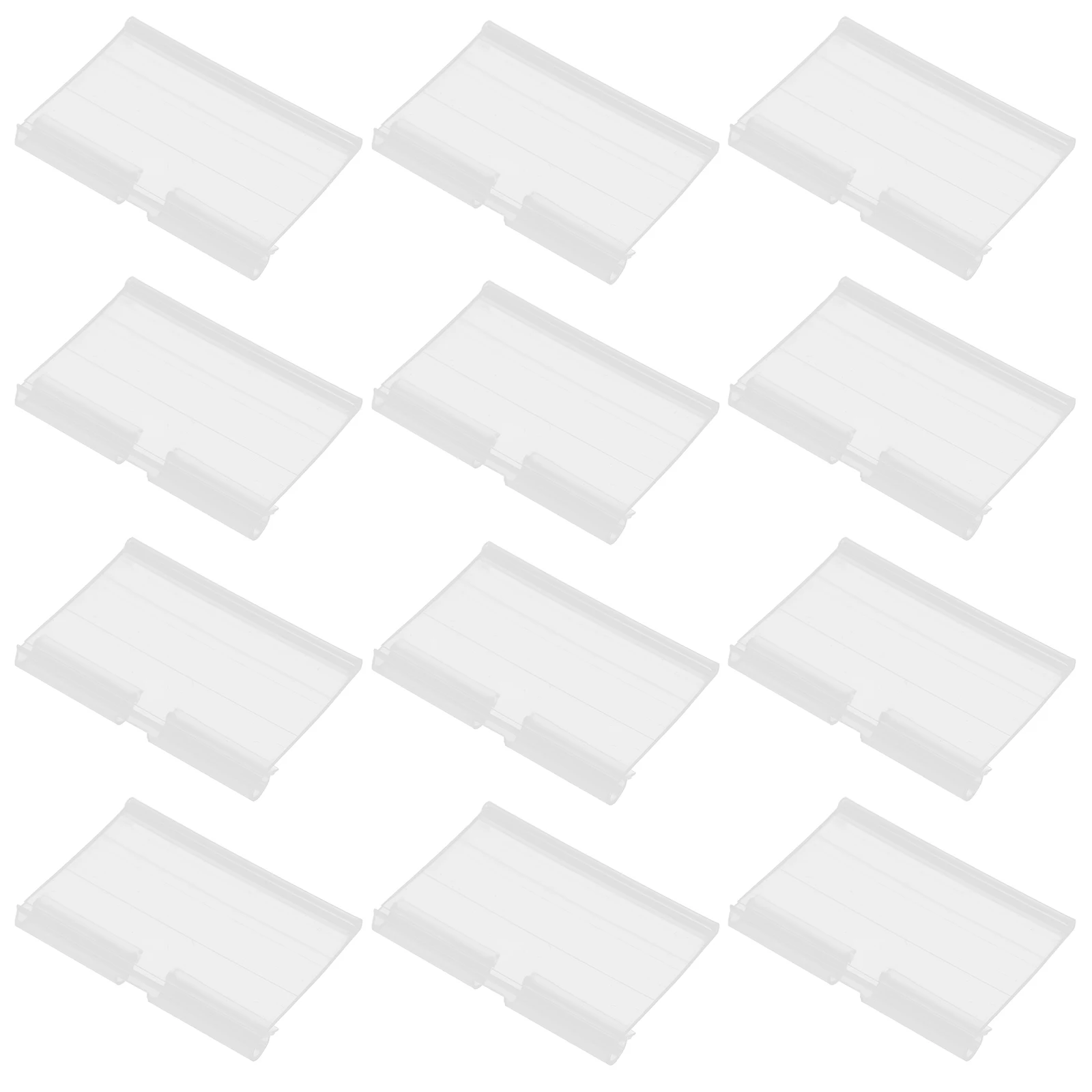 

50pcs Tags Sign Label Holders Hook Label Holder Shelf Brackets Display Hooks Plastic Supermarket Store Use
