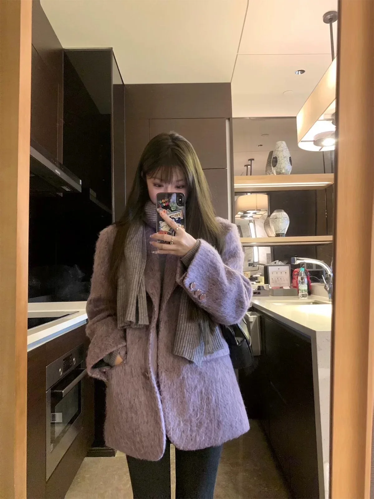 

Корейское шерстяное пальто-костюм в стиле Хепберн для женщин, осенне-зимняя новинка, маленький размер, высокое качество, индивидуальный пошив