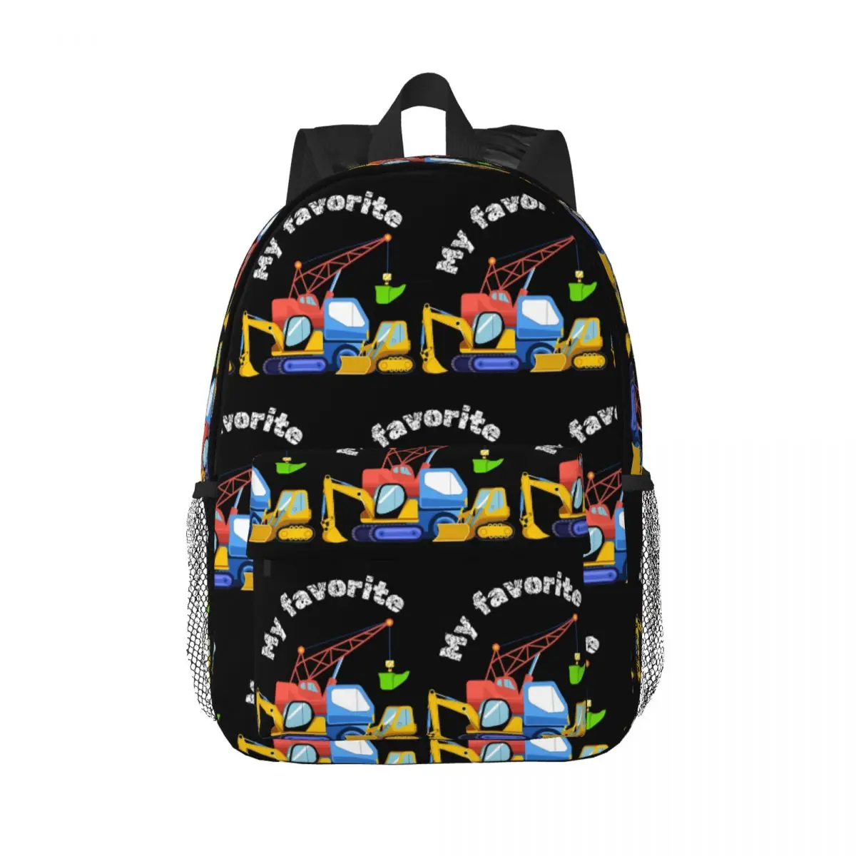 

My Favorite Construction Machines Backpack Hot Sale Daypack Large Capacity Boys Girls BookBag Shoulder Bags Children School Bag