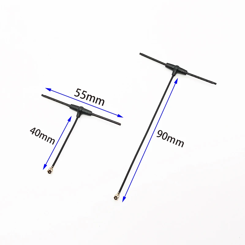 Antenne récepteur omnidirectionnelle 2.4G T 40MM/90MM, pour ELRS EP1 RX IPEX1, compatible avec TBS gonger RC FPV Drone Part