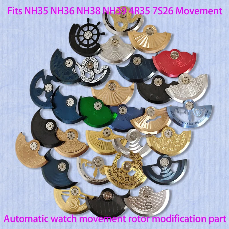 

Механизм Mod NH35 NH36, автоматический ротор, совместим с NH34, NH35, NH36, NH38, NH39, NH70, 4R, 7S, 6R, запчасть для мужских часов
