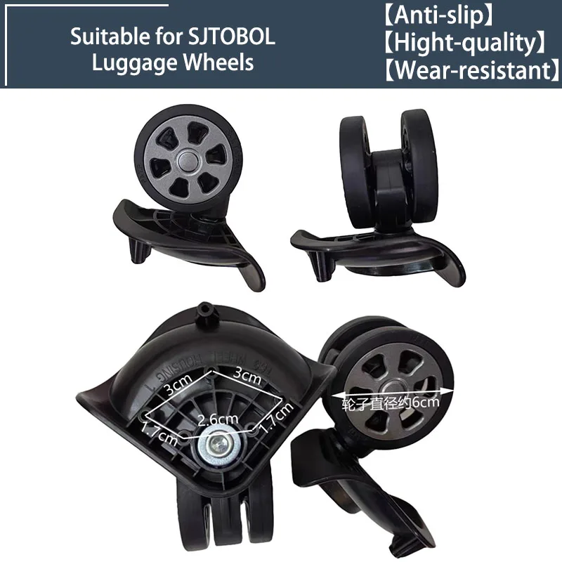 

2/4 Wheels Universal Wheels for SJTOBOL T69 Swivel Wheels Luggage Accessories Replacement Trolley Parts for Suitcase