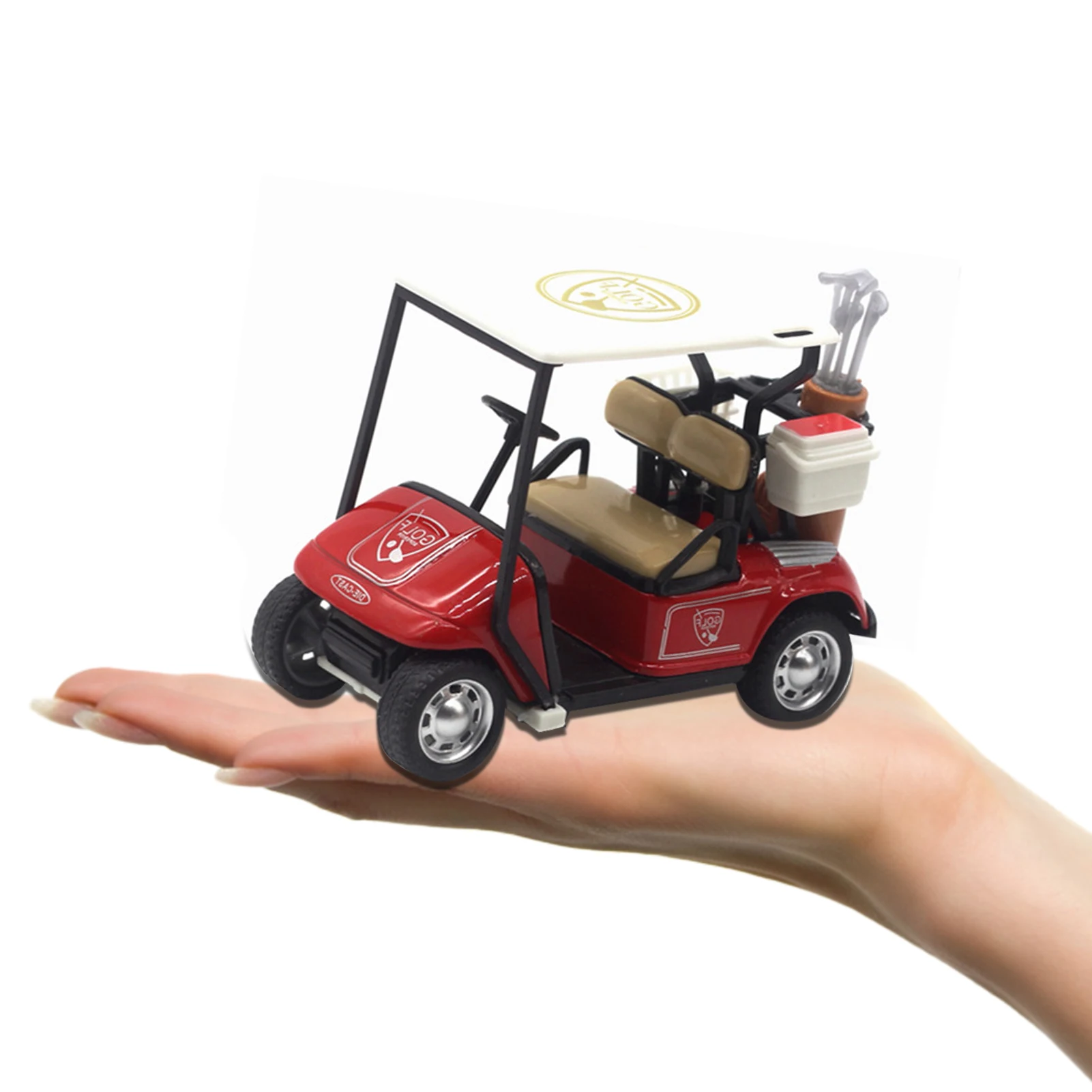 Mini Golf Model Mini Golf Cart Model Toy 1:36 Scale Vehicle Toys For Boys Girls Toddles Ornaments Topper Collection Decoration