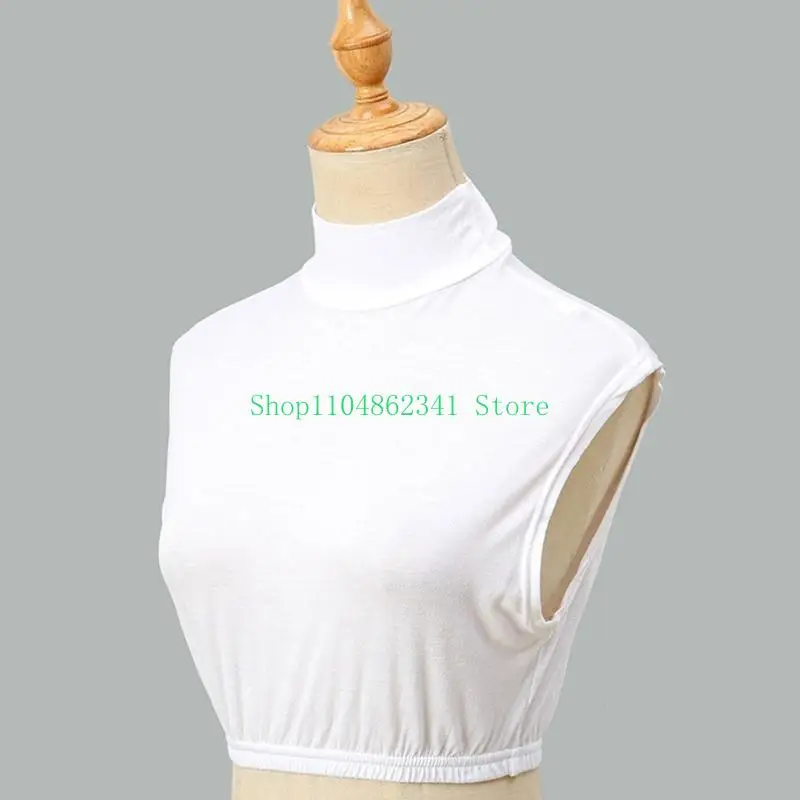 5As chèn cổ áo mùa đông ấm áp áo cổ bình thường mặc quần áo có thể tháo rời